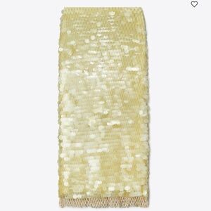 Tory Burch Sequined Skirt - Soft Lumen Yellow - size 0